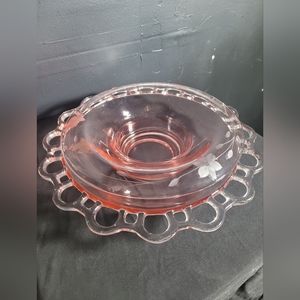Pink Depression Glass Bowls